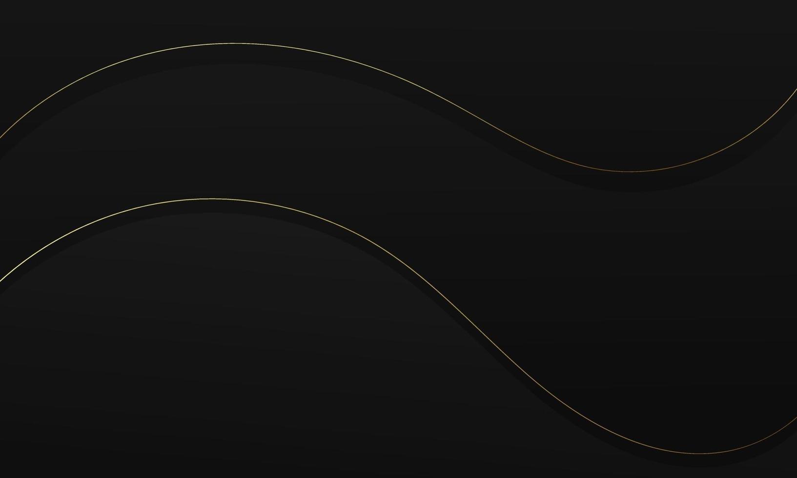 Abstract Black Fluid Wave Background vector