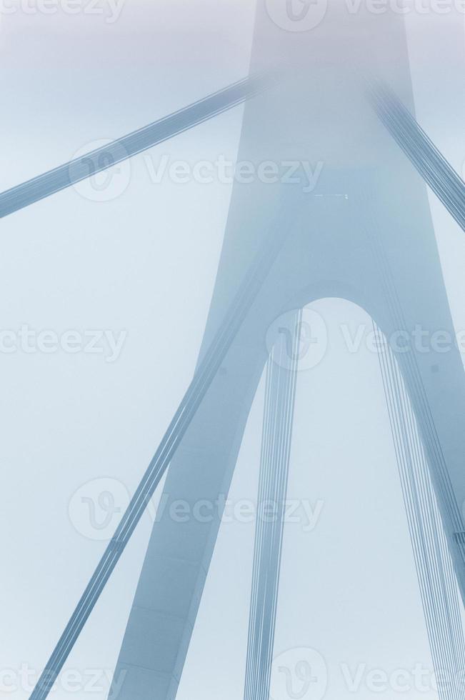 Big bridge in fog photo