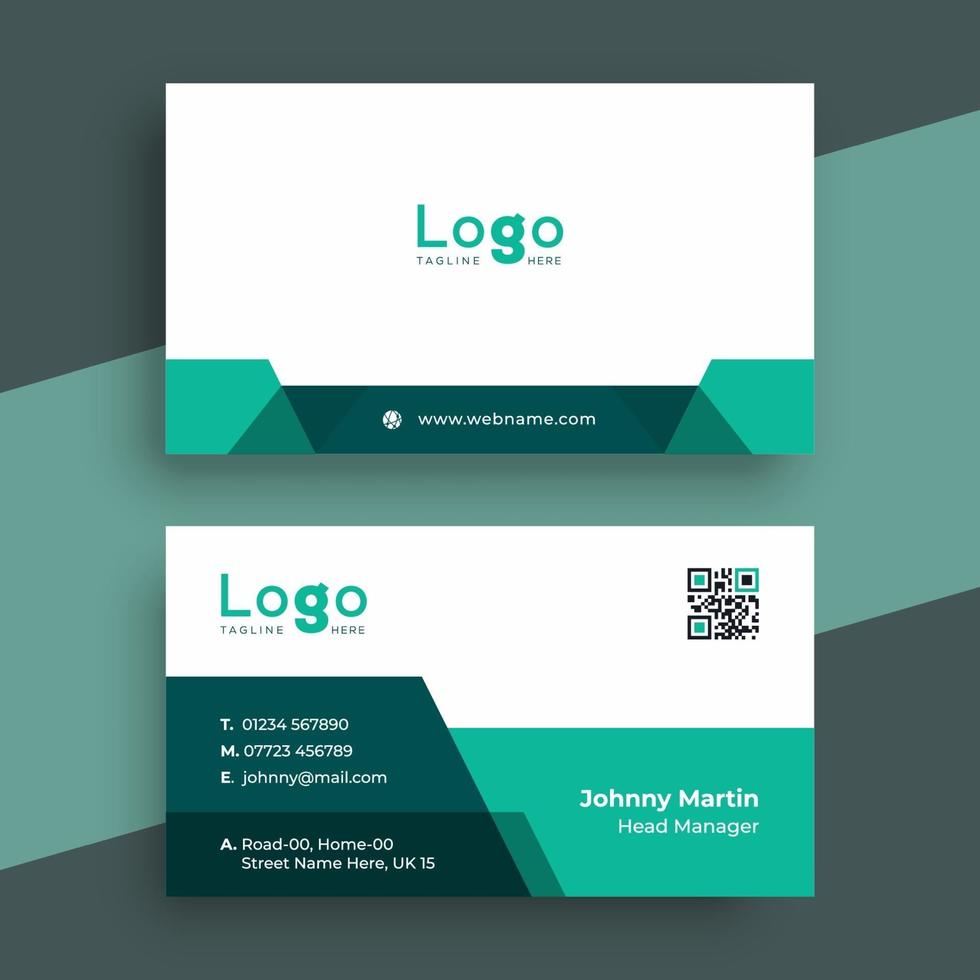 Creative business card design template vector