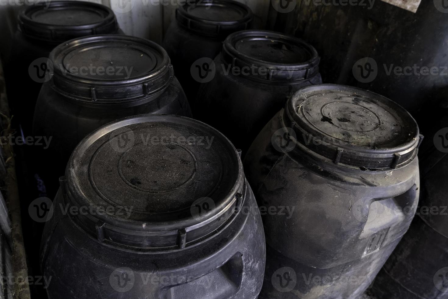 Oil drums at a clean point photo