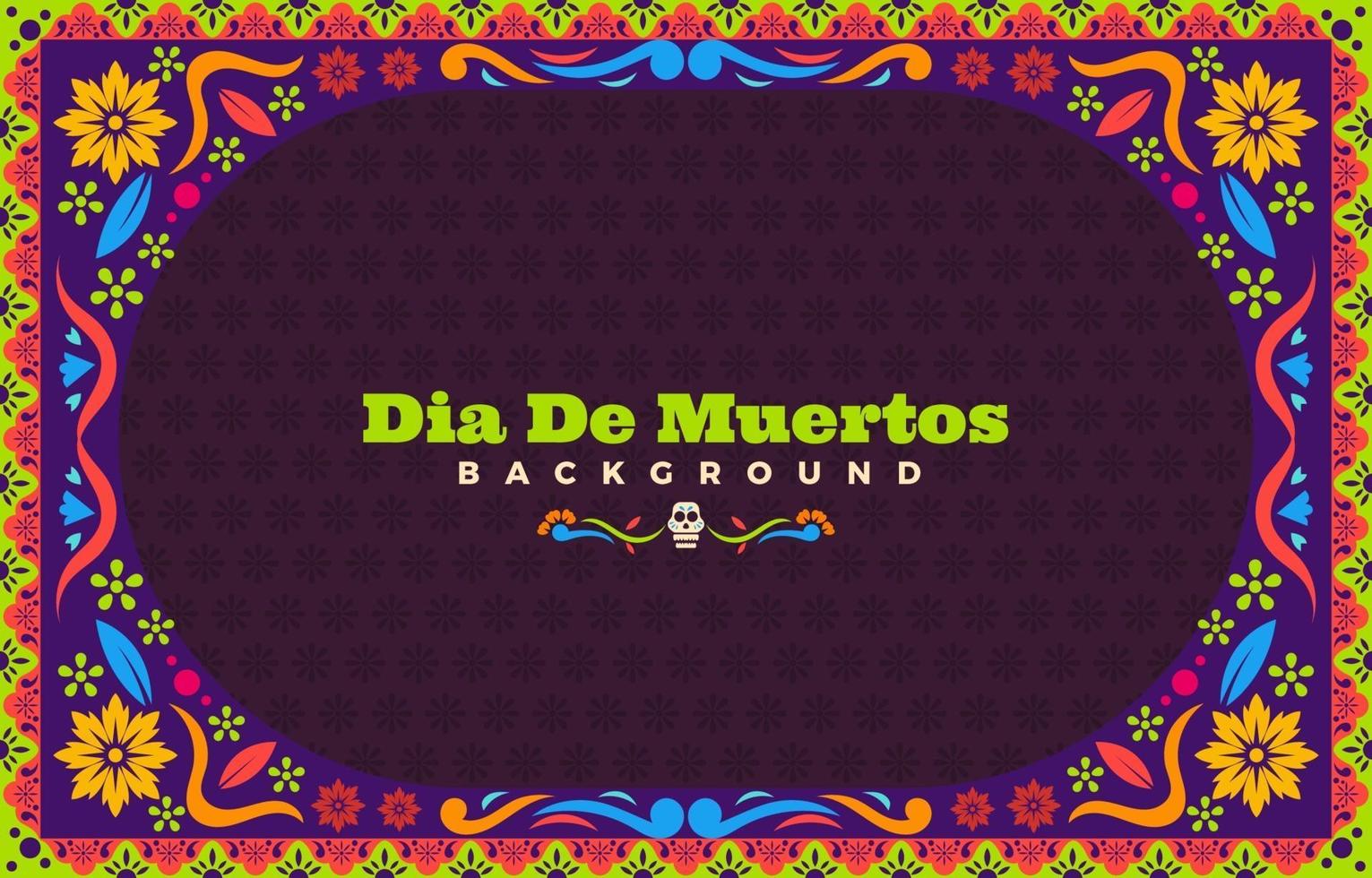 dia de muertos fondo vector