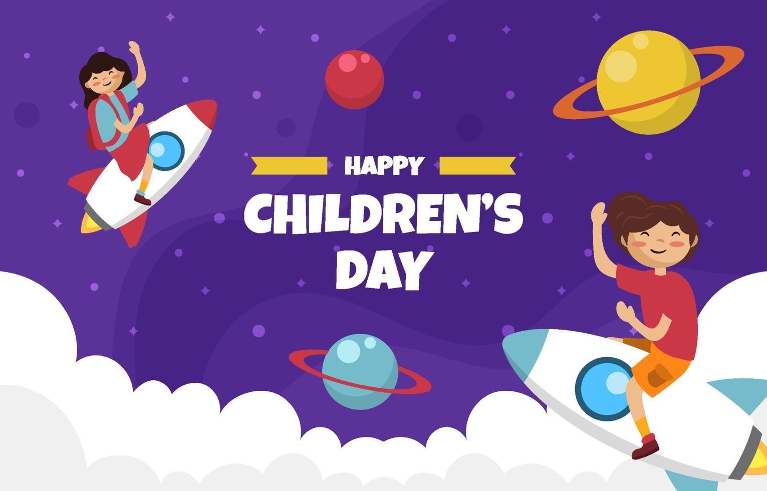 Childrens Day Background vector