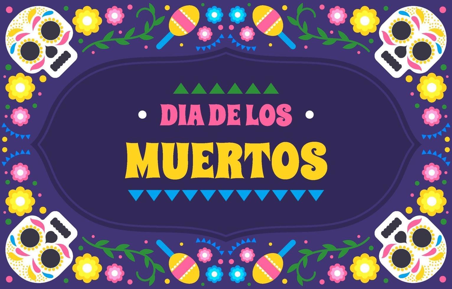 dia de los muertos antecedentes vector