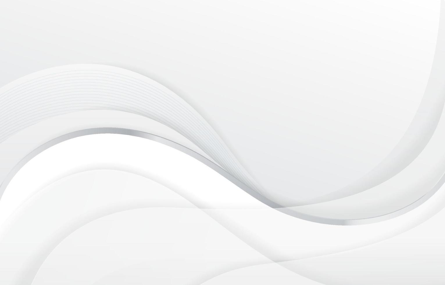 White Colored Wave Background vector