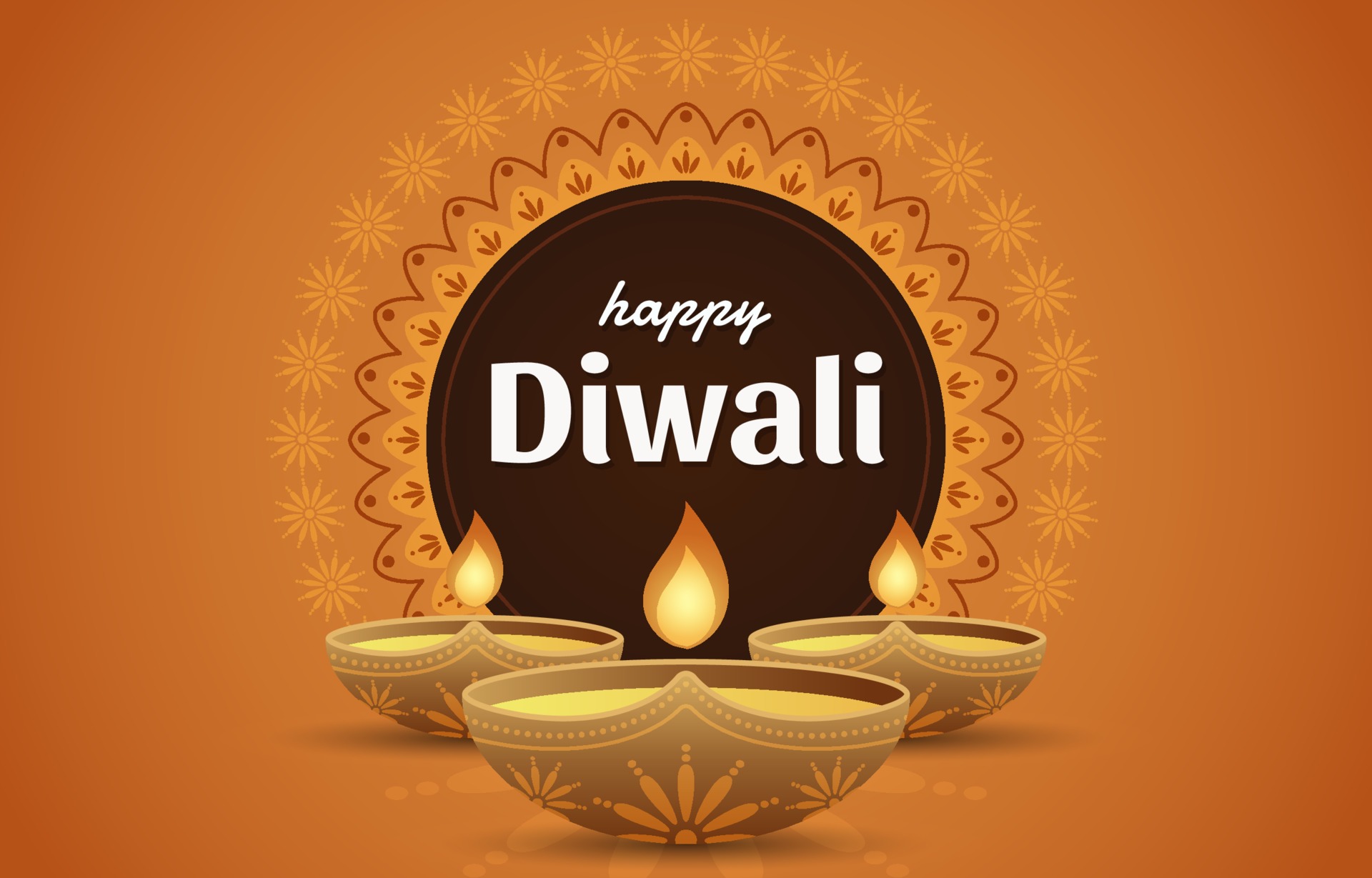 Yellow Diwali Background with Creative Diya Decoration Stock Vector   Illustration of culture faith 160922151