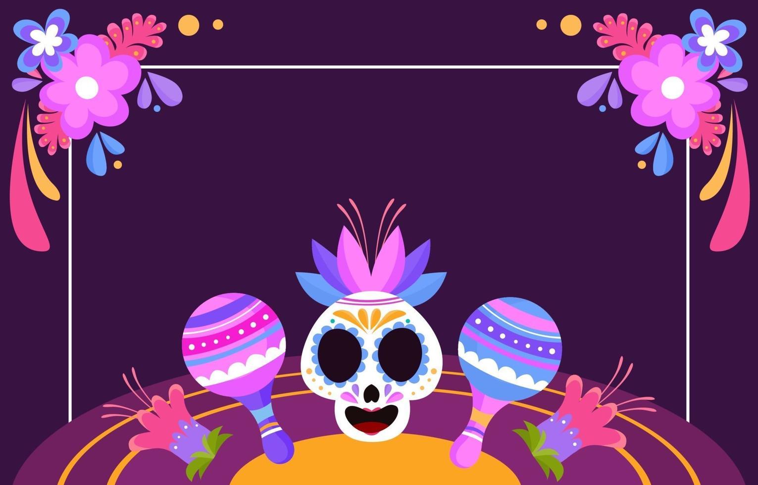 dia de los muertos antecedentes vector