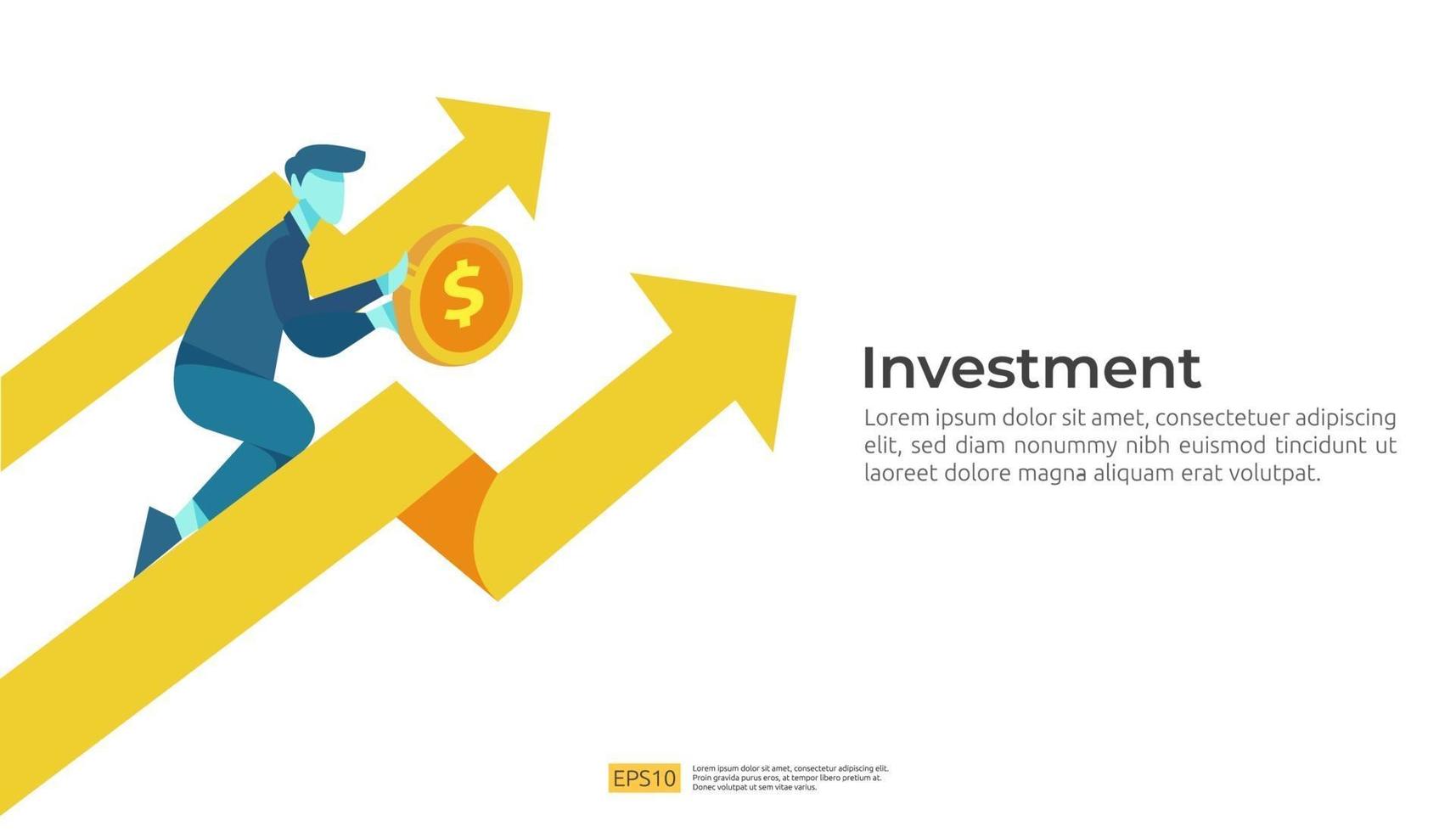 income salary rate increase concept illustration with people character vector