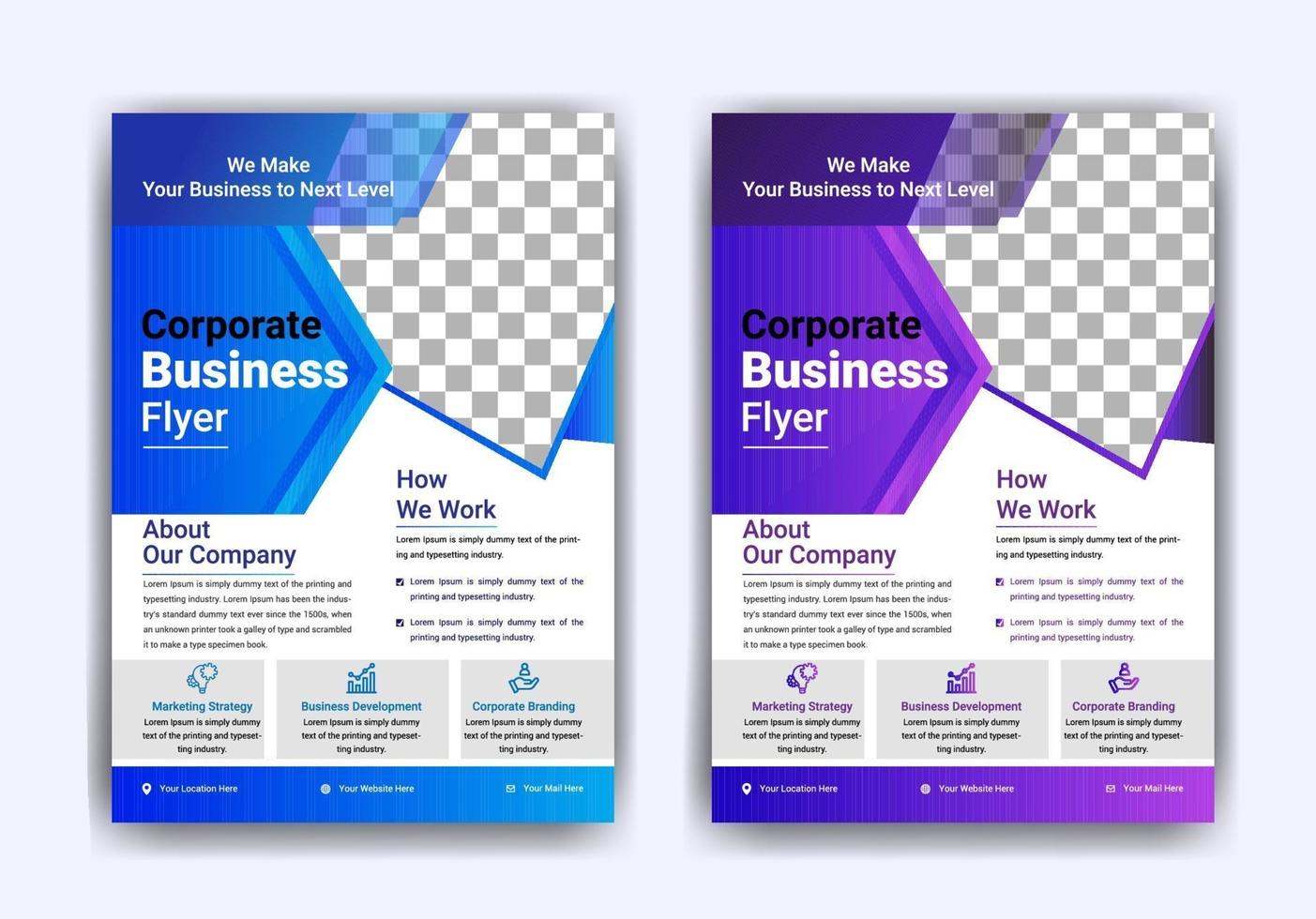 Business flyer template Design vector