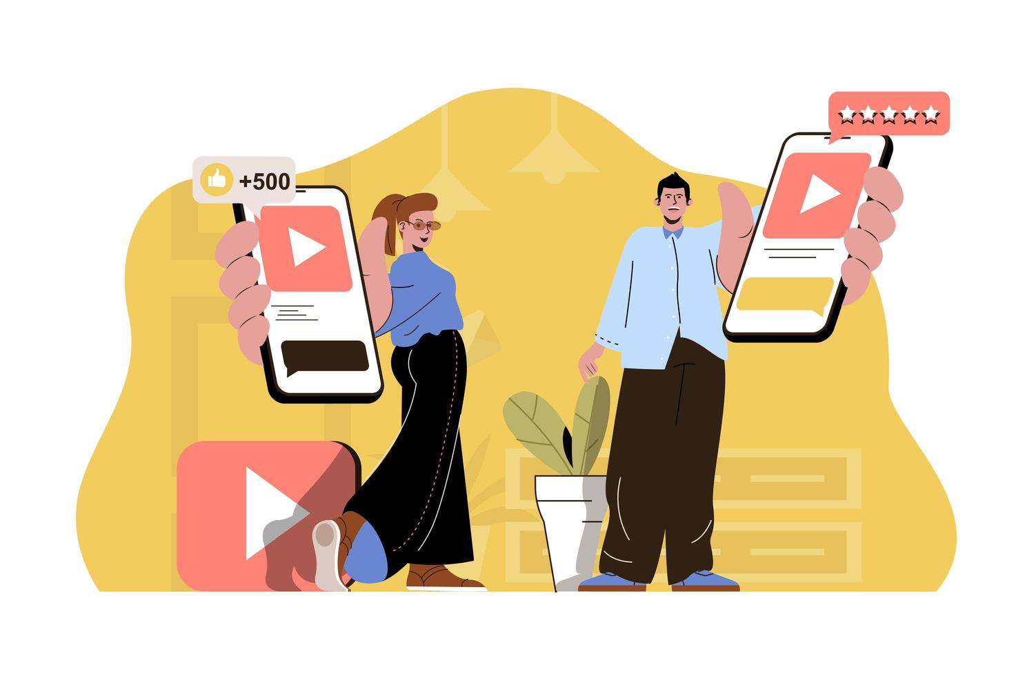 Popular content concept for website and mobile site vector