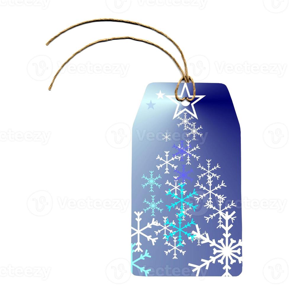 Christmas tag label photo