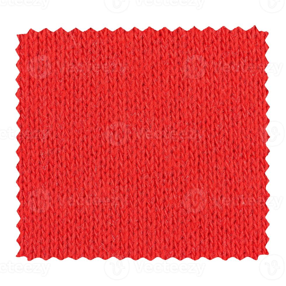 Red zigzag fabric sample photo