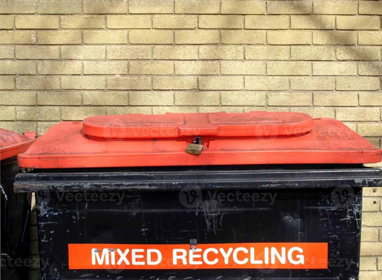 Litter bin for mixed recycling photo