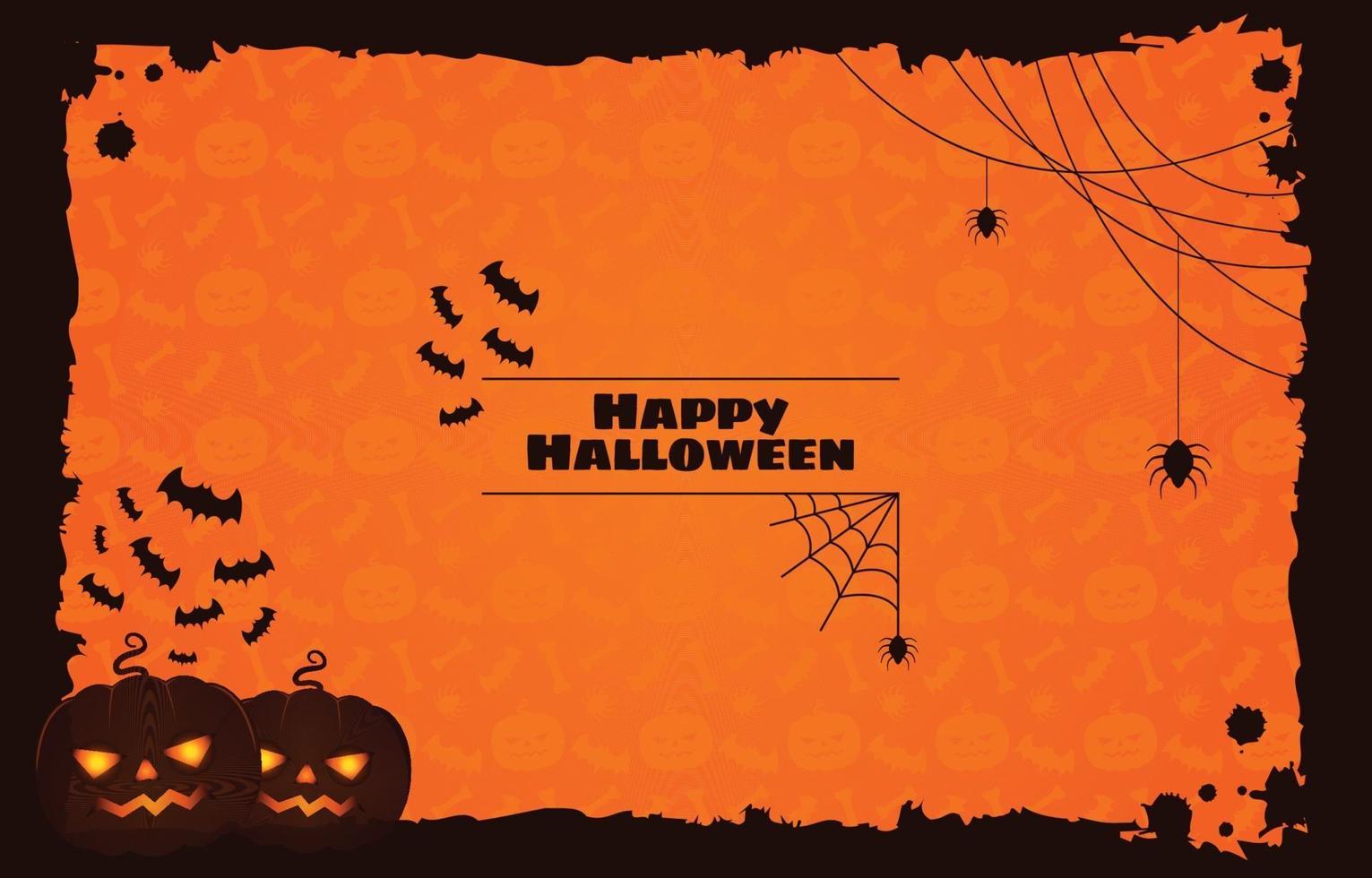 Spooky Halloween Silhouette Background vector