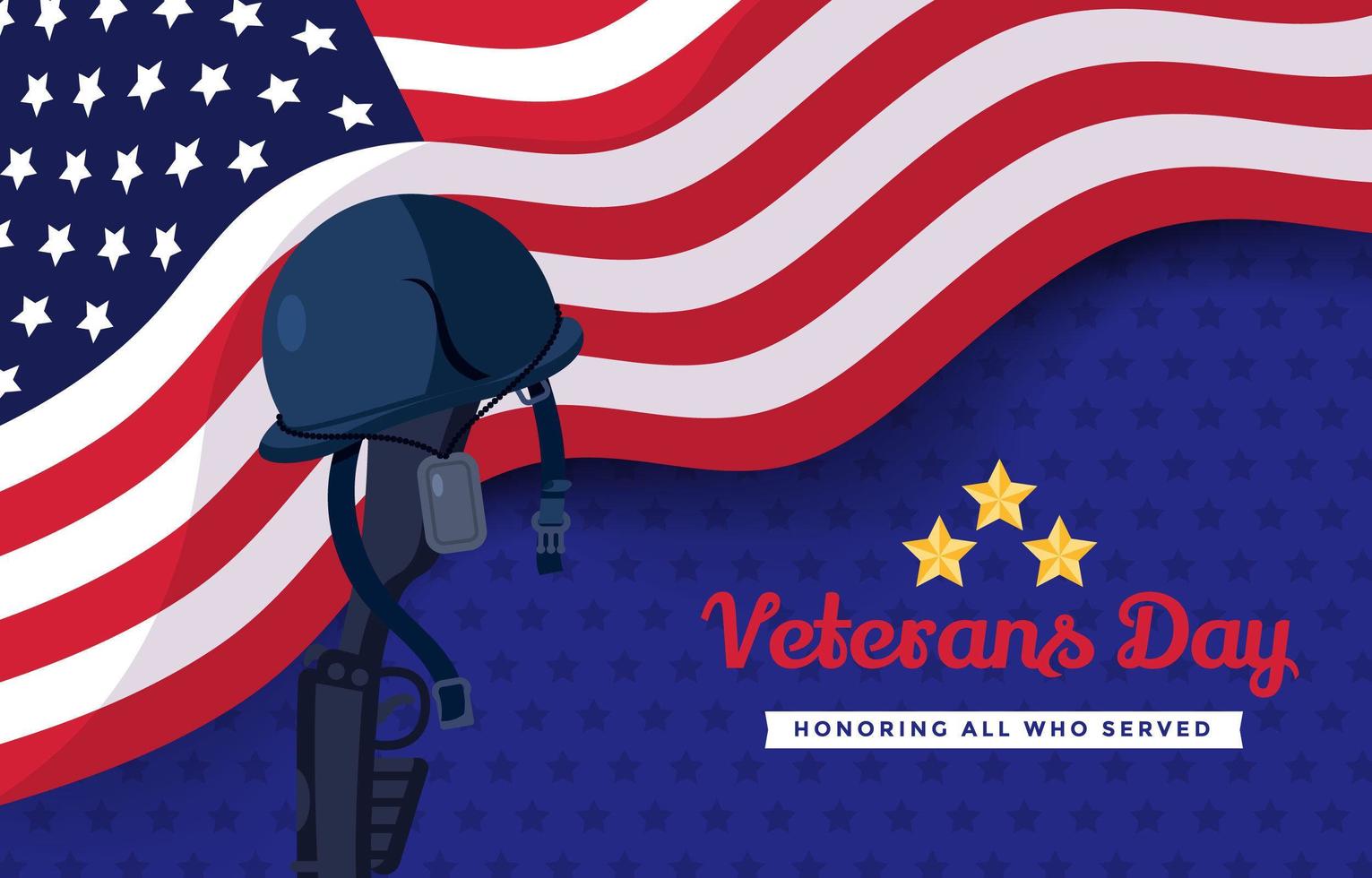 Veterans Day Background vector