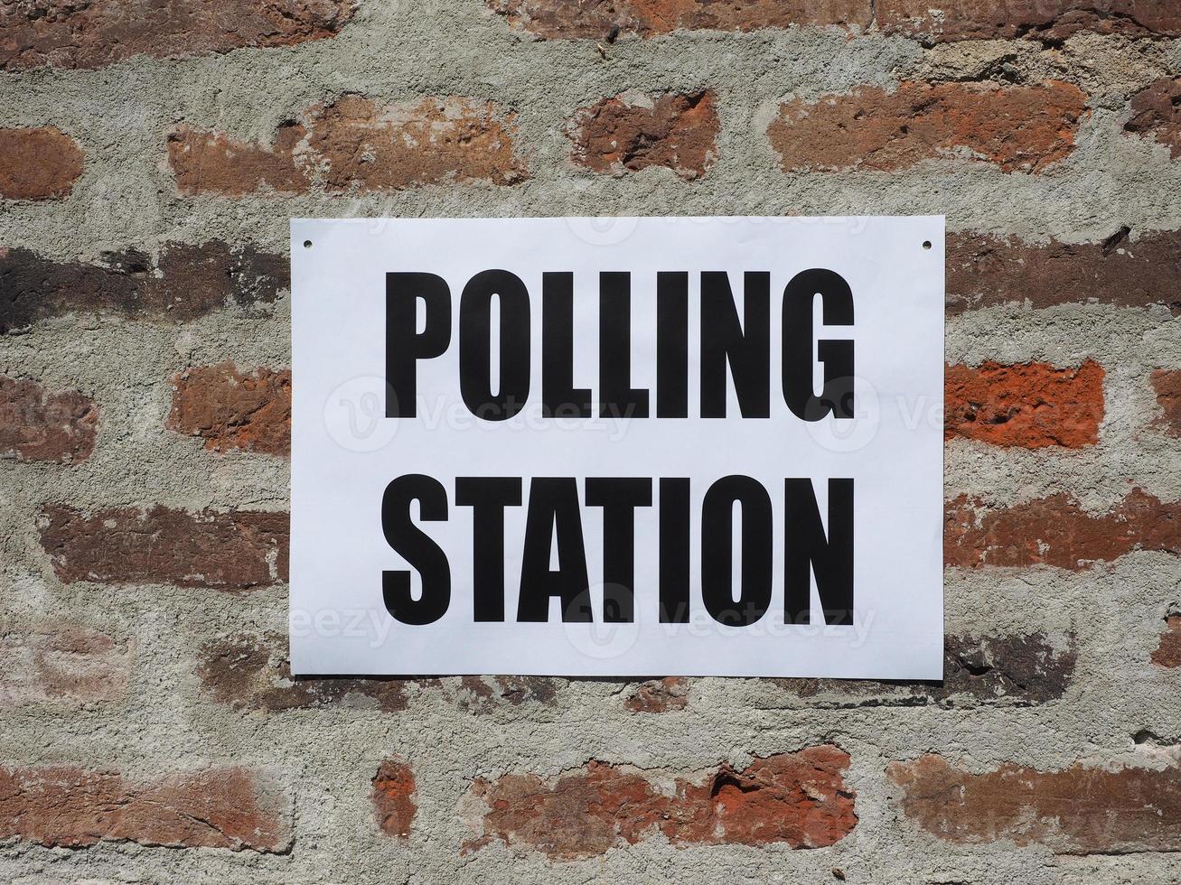 General elections polling station photo