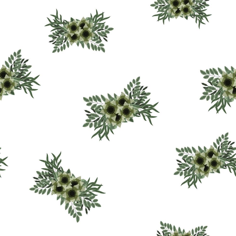 Abstract Elegance Seamless pattern flower background fabric clothes vector