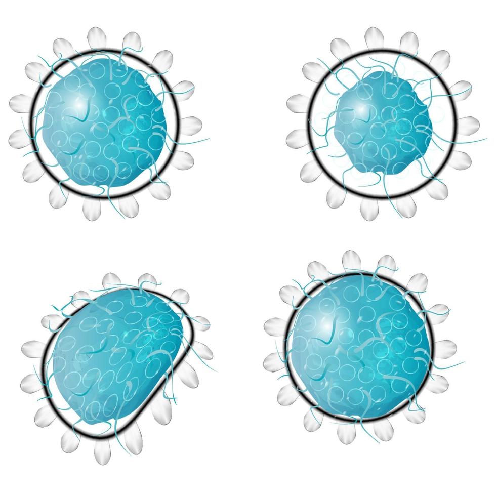 Coronavirus 2019-ncov Illustration for the epidemic vector