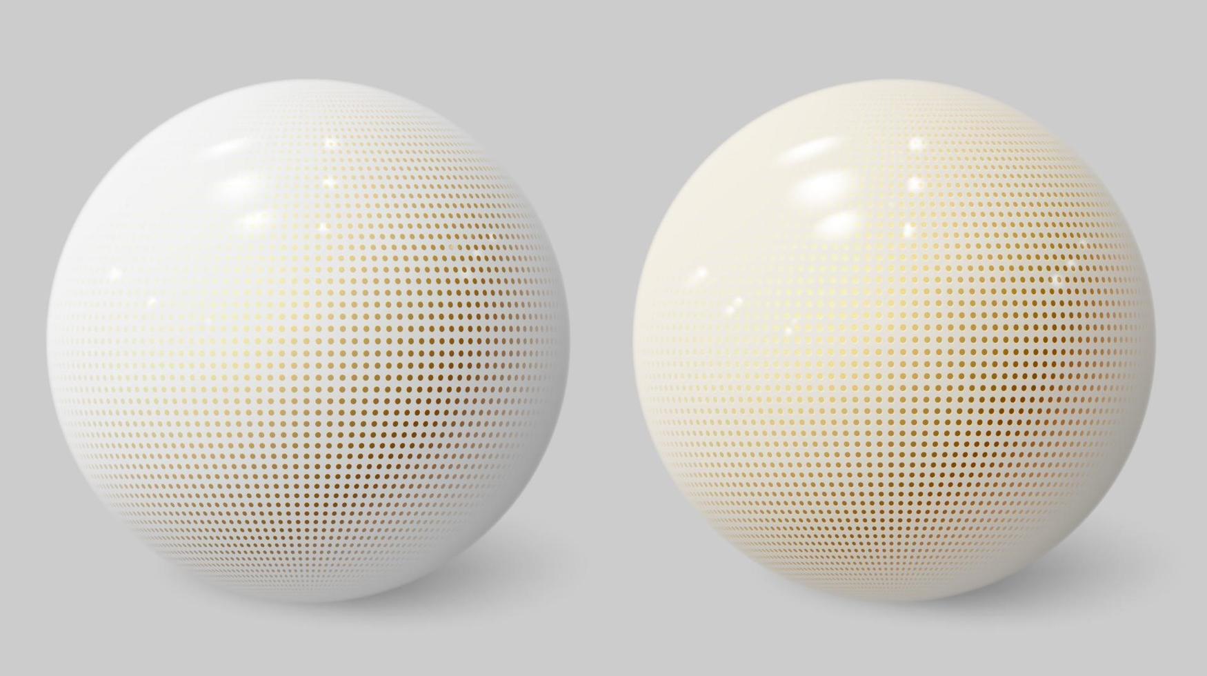 Realistic 3d sphere. White bubble. Textured ball. vector