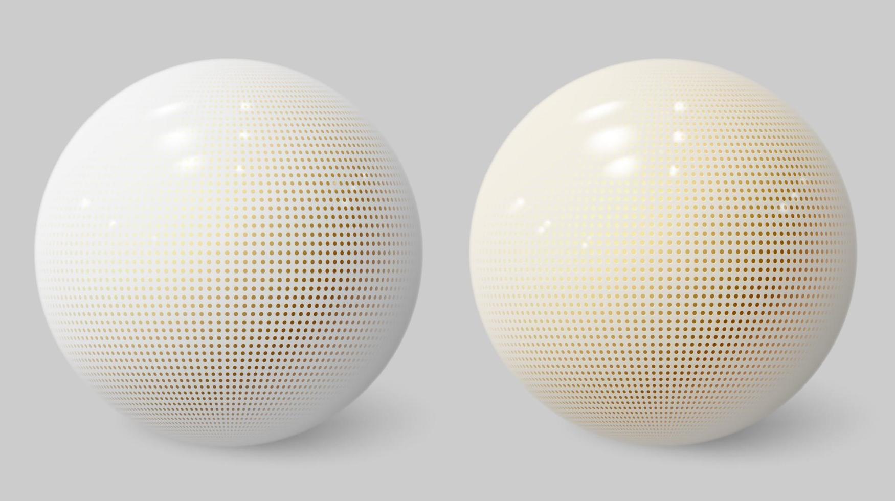 esfera 3d realista. burbuja blanca. bola texturizada. vector