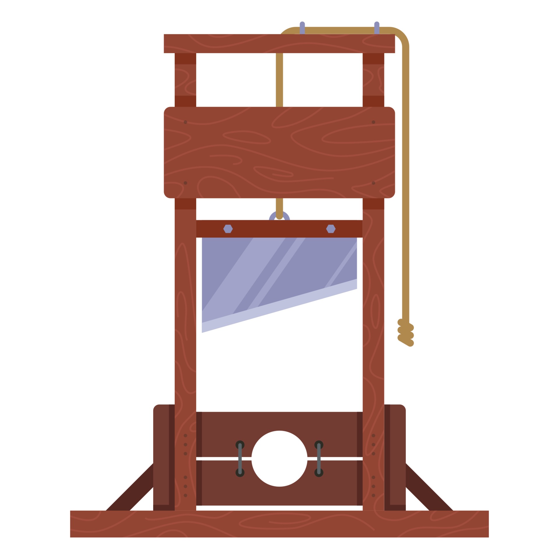 wooden guillotine for the execution of a person. 3328651 Vector Art at