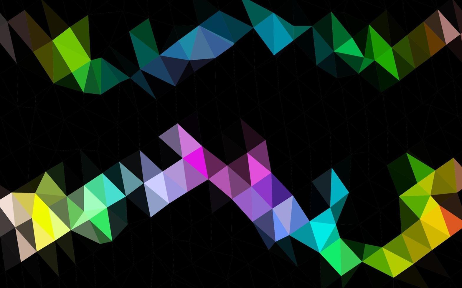 Light Multicolor, Rainbow vector abstract polygonal texture.