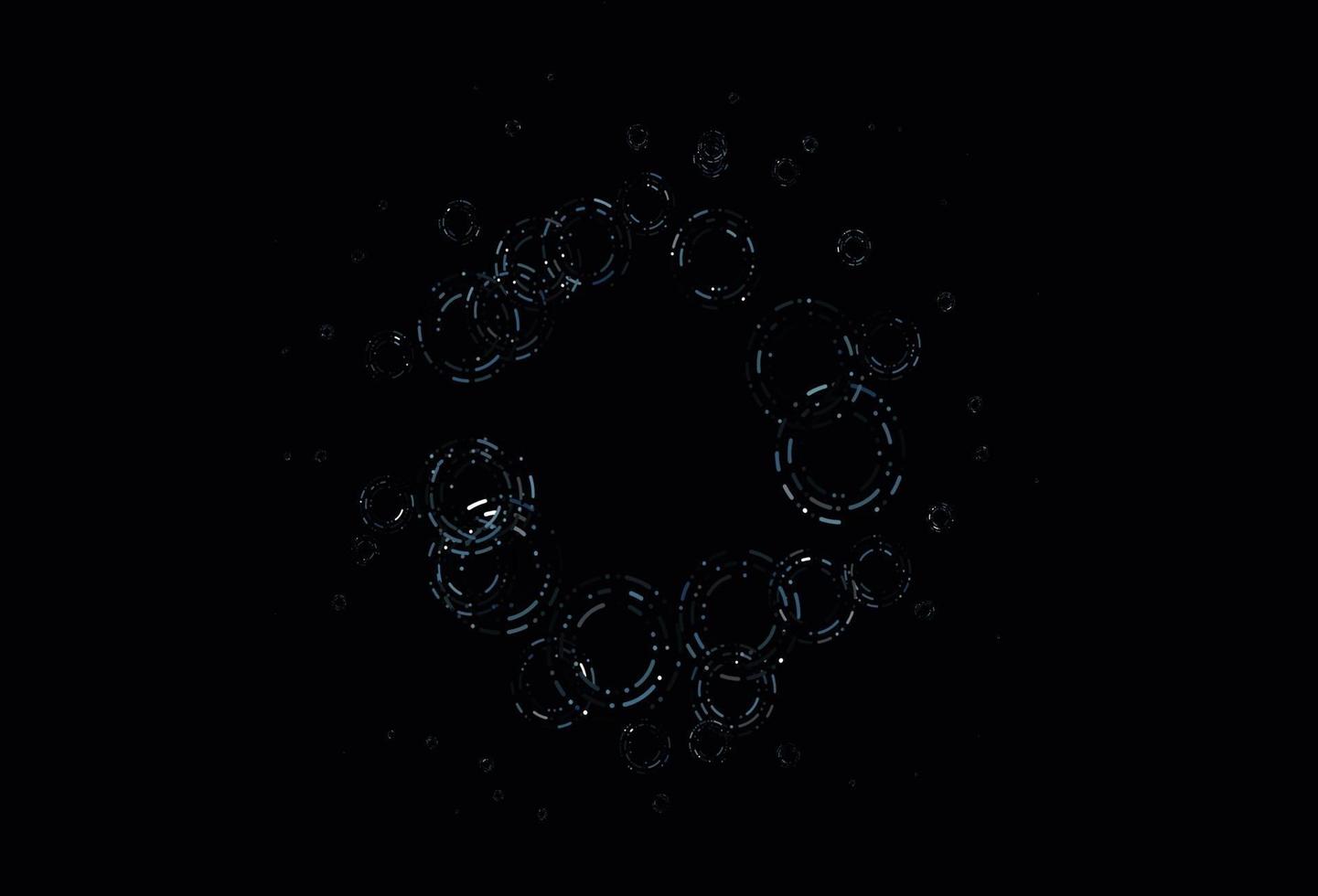 Light BLUE vector background with bubbles.