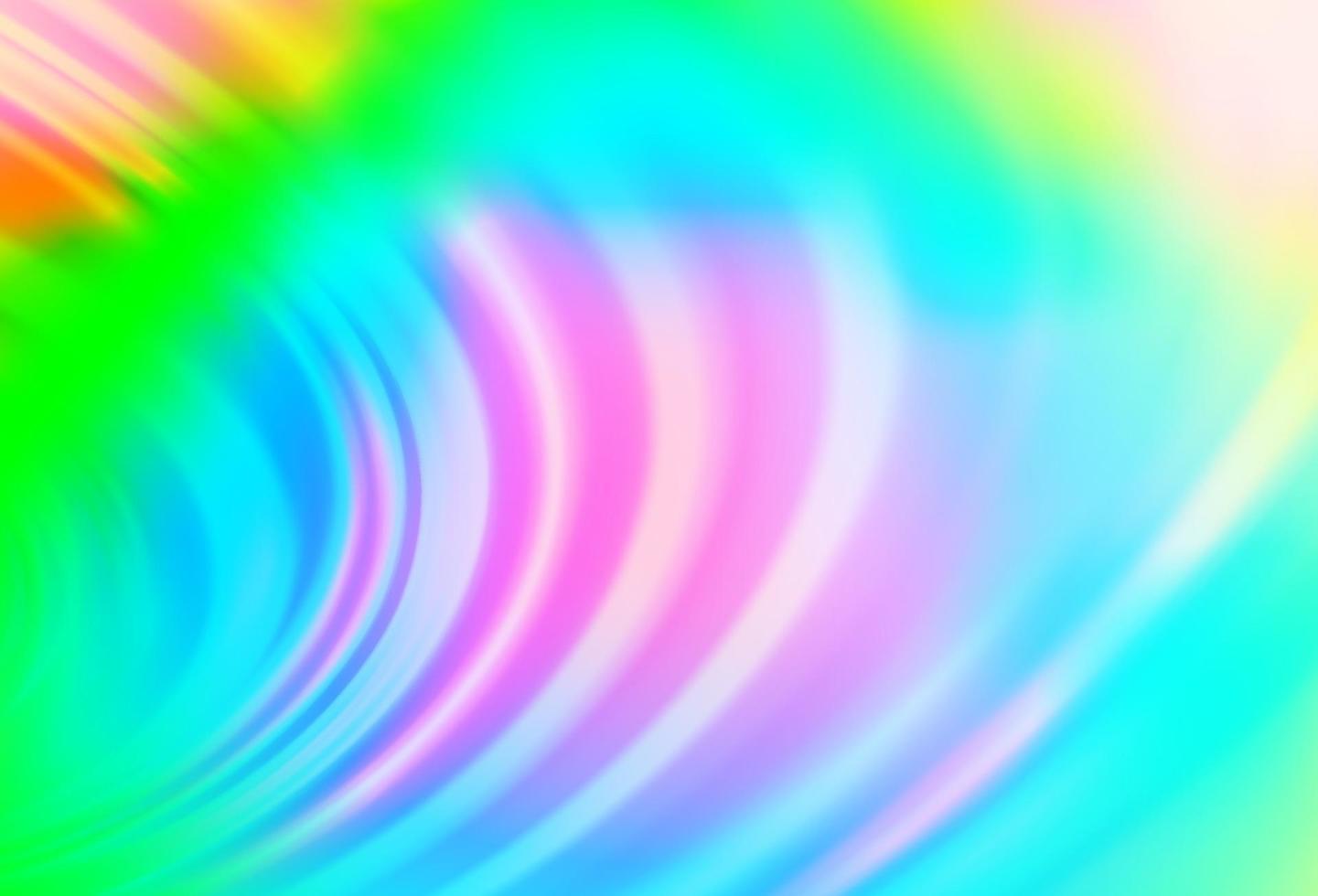 Light Multicolor, Rainbow vector background with curved circles.