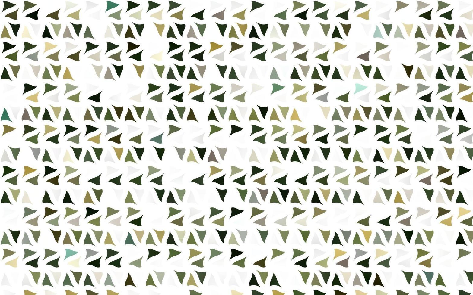 Light Green, Yellow vector layout with lines, triangles.