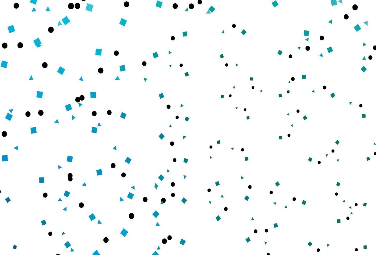 Light Blue, Green vector template with crystals, circles, squares.