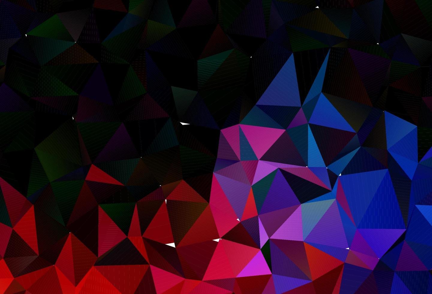 Dark Blue, Red vector low poly layout.