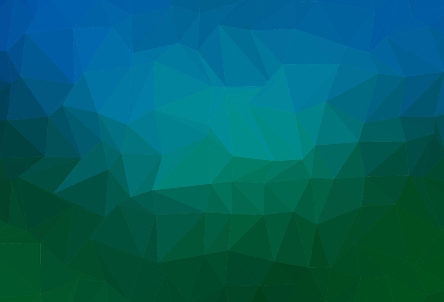 Light Blue, Green vector polygonal background.