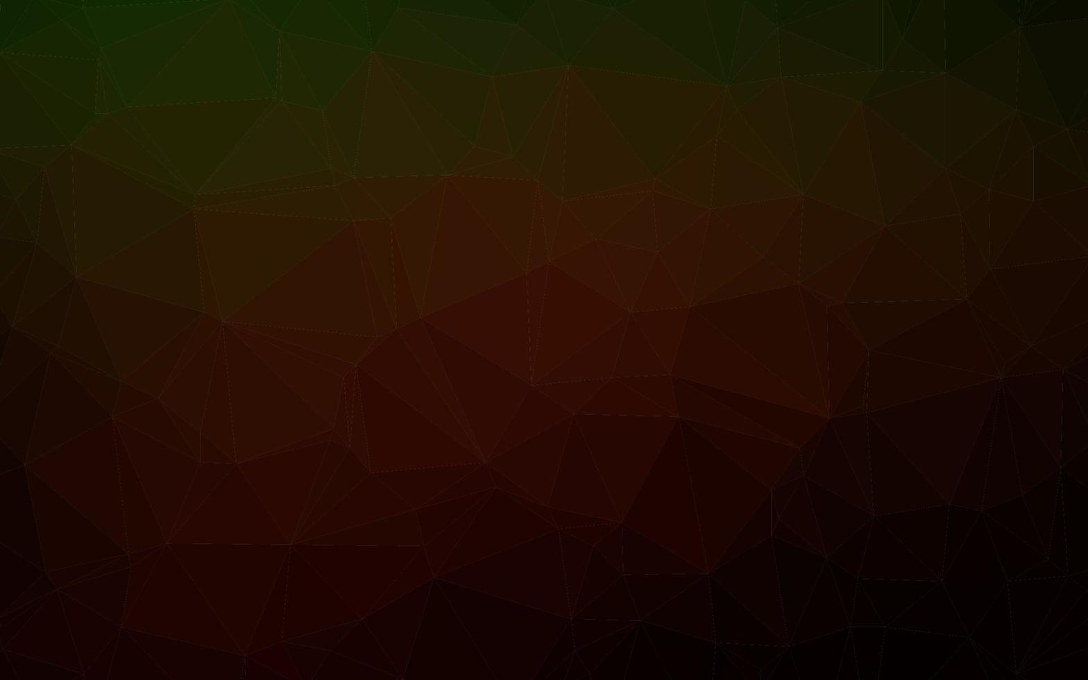 Dark Green, Red vector blurry triangle pattern.