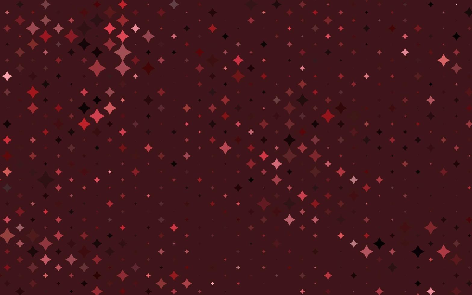 Light Green, Red vector template with sky stars.