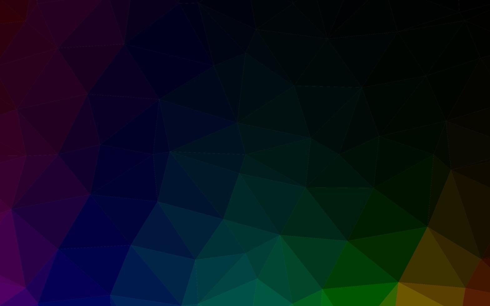 Dark Multicolor, Rainbow vector blurry triangle pattern.