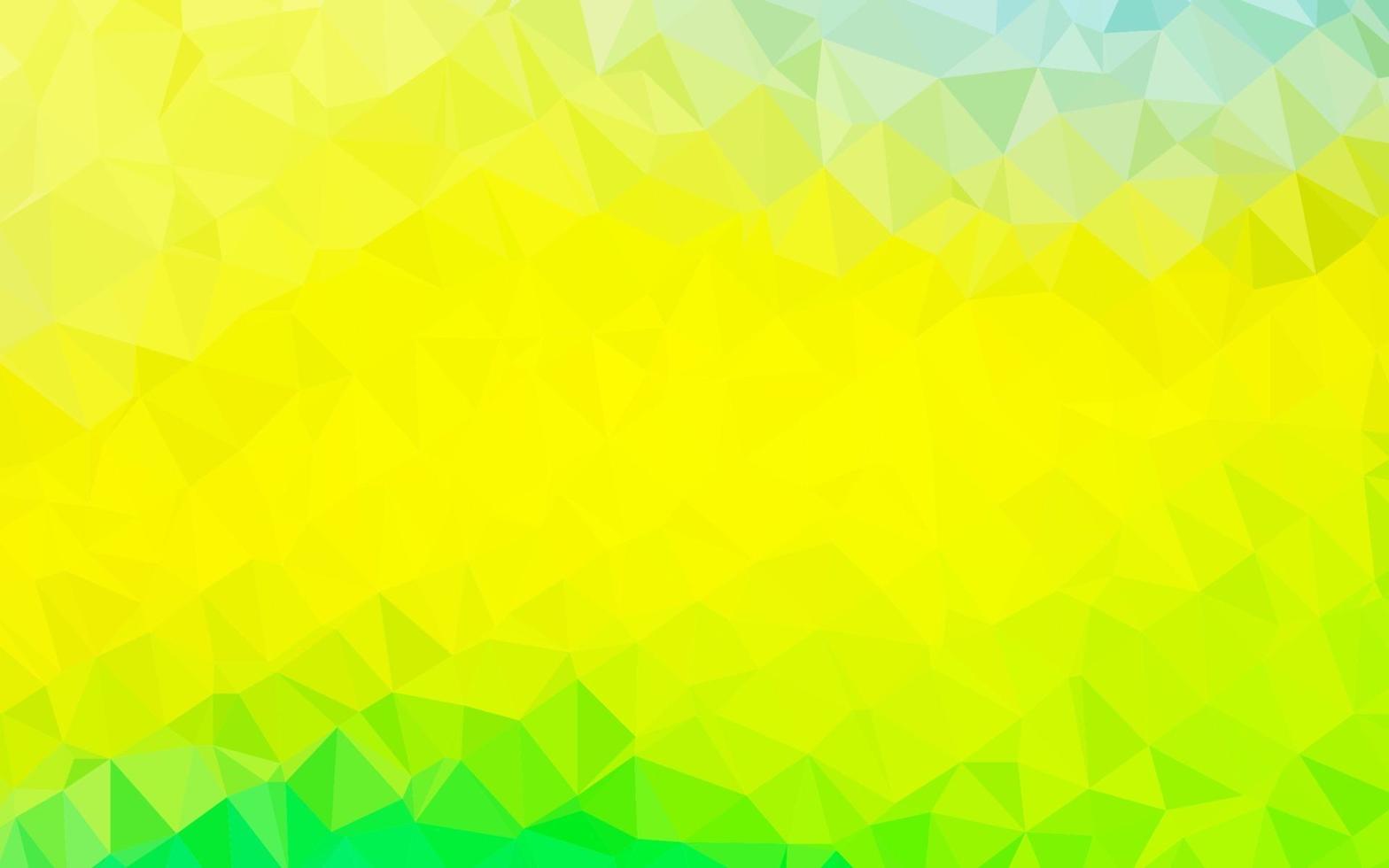 Light Green, Yellow vector blurry triangle pattern.