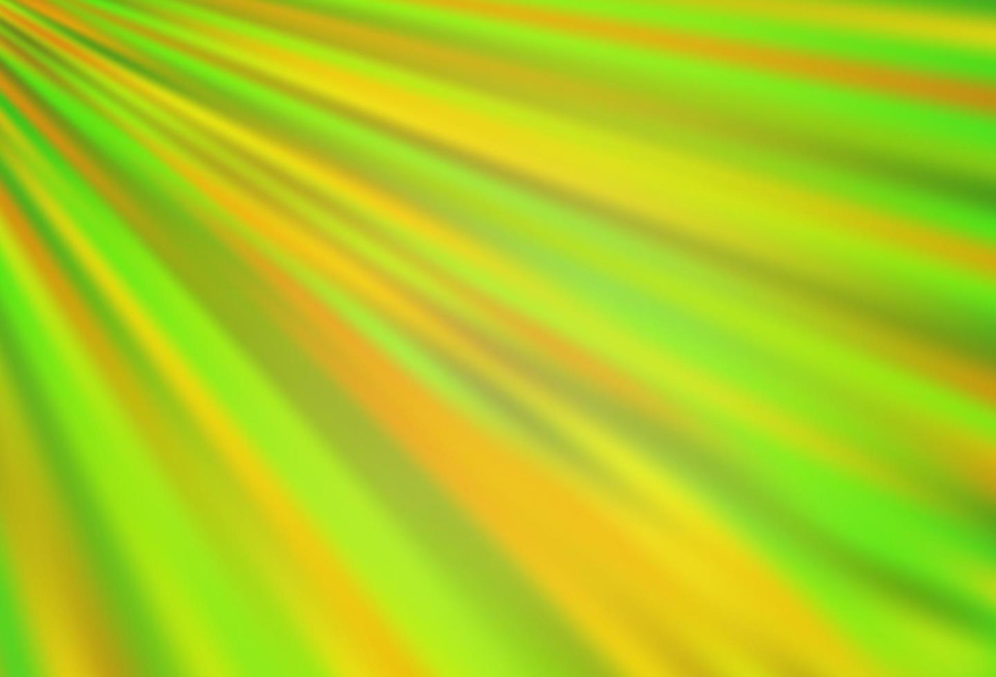 textura de vector verde claro, amarillo con líneas de colores.