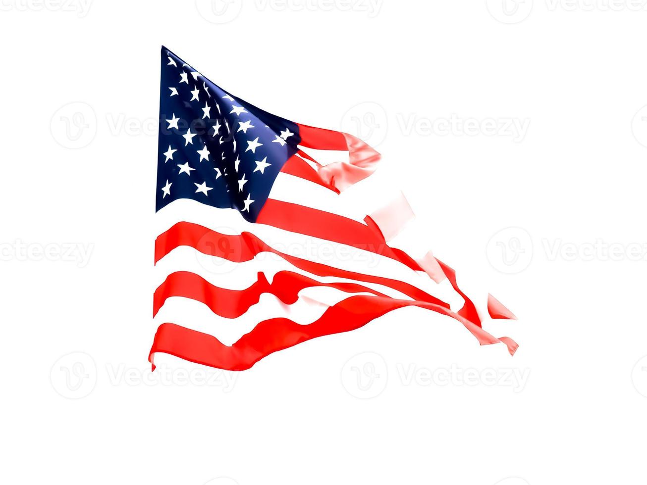 USA flag floating photo