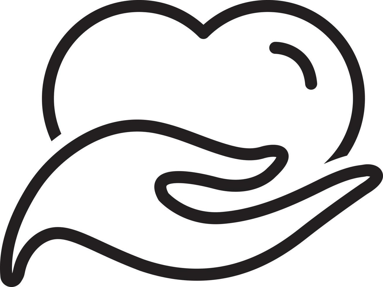 Line icon for philanthropy vector