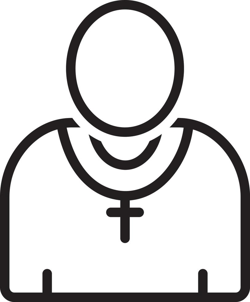 Line icon for preacherman vector