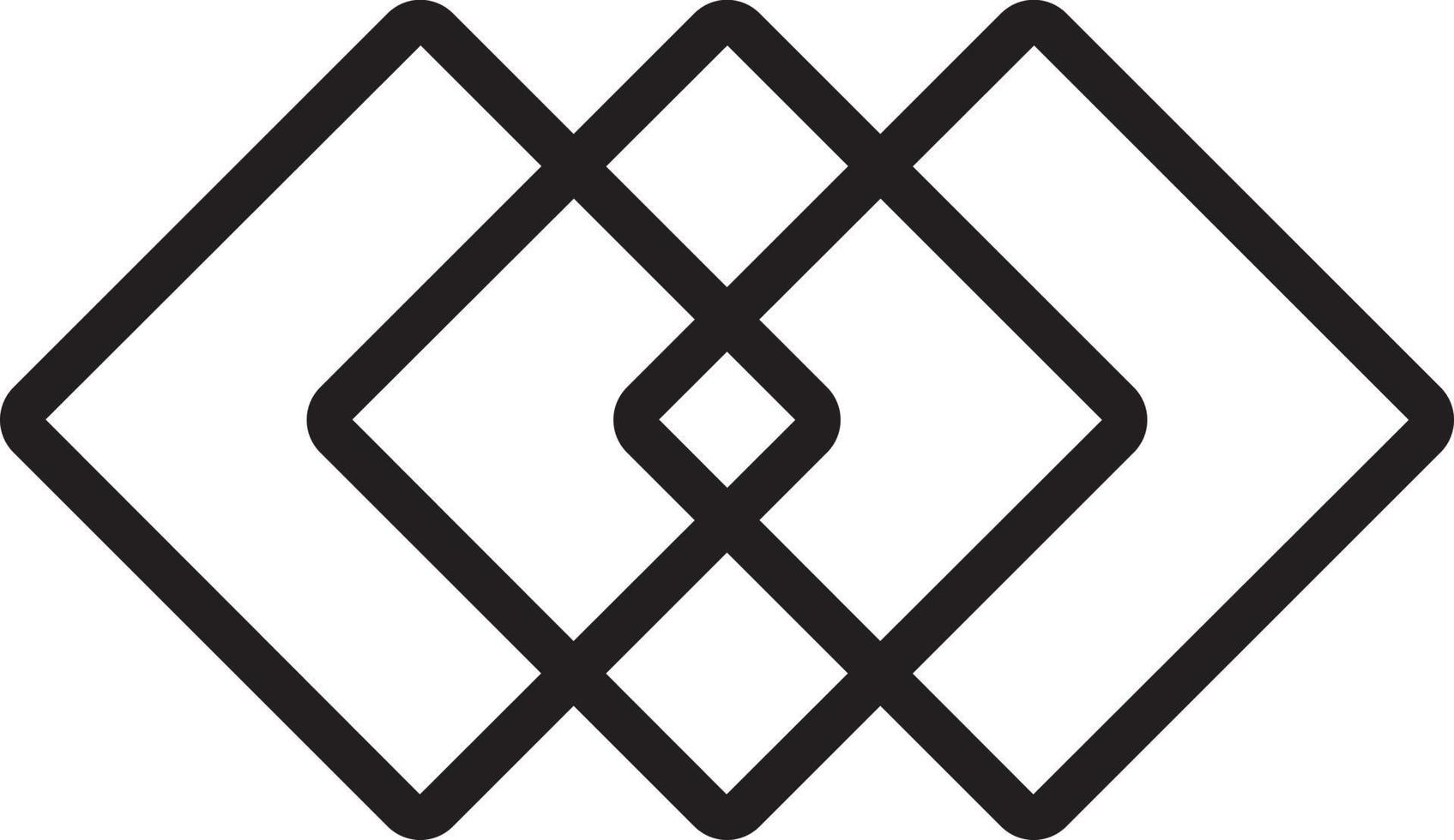 Line icon for overprint vector