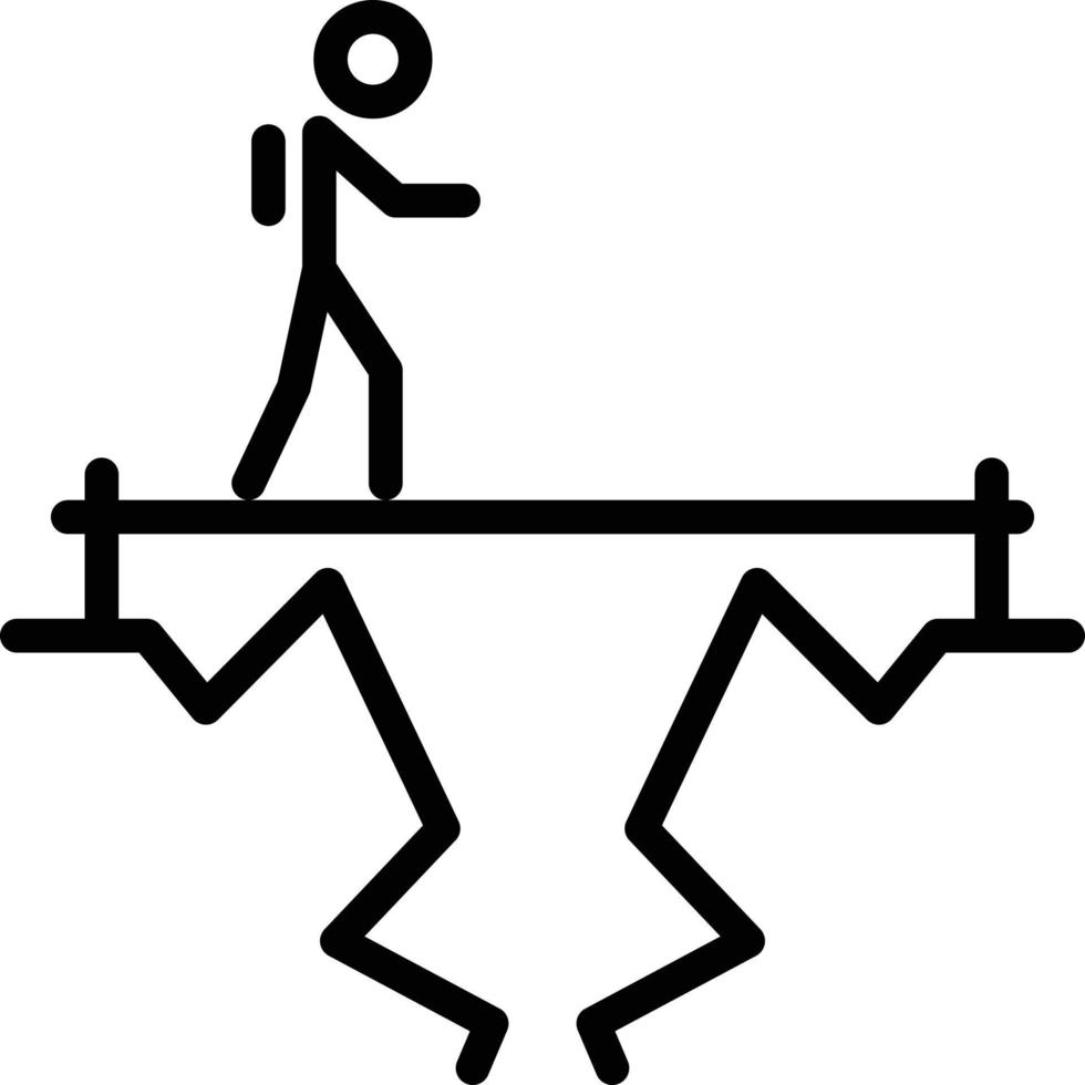 Line icon for challenge vector