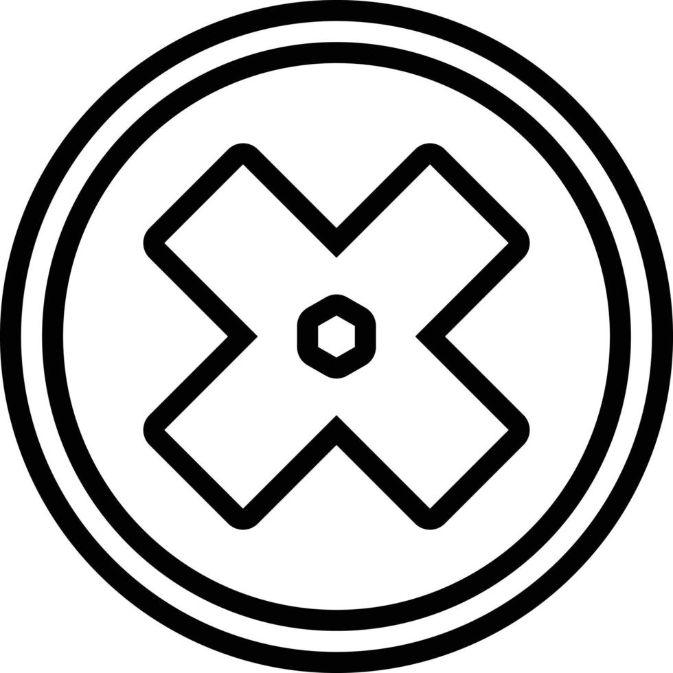 Line icon for failure vector