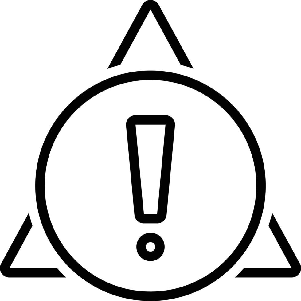 Line icon for alert vector