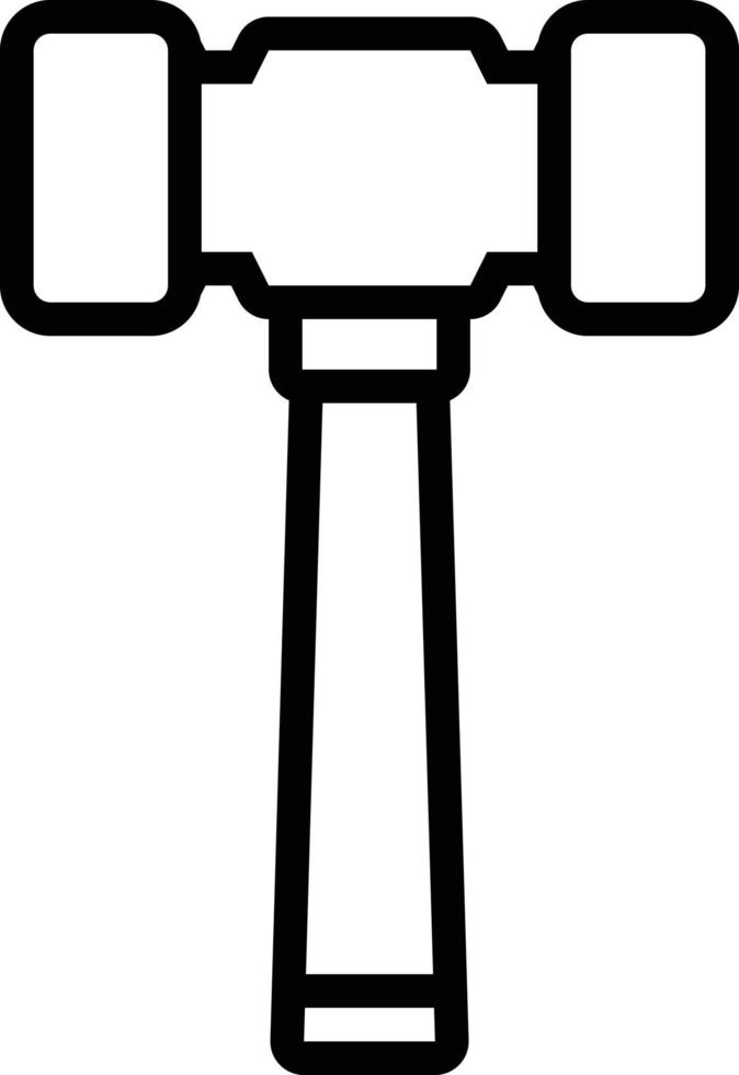 Line icon for sledgehammer vector