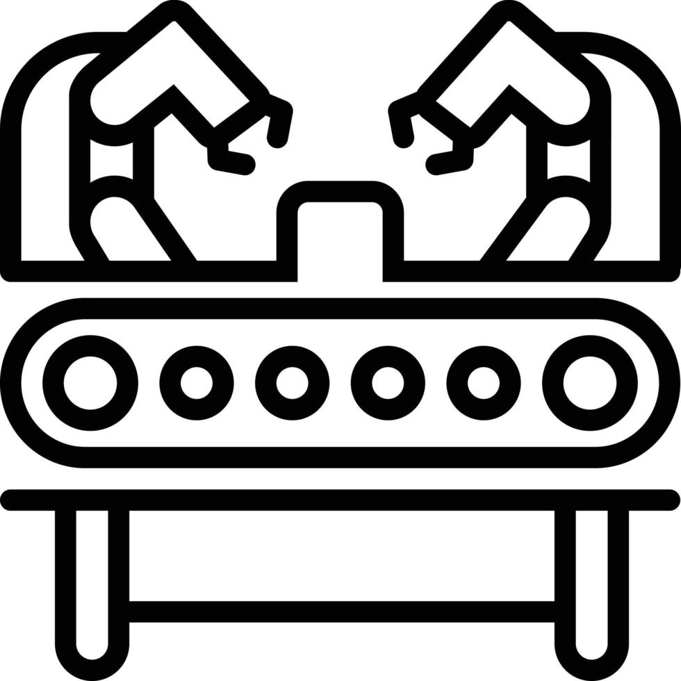 Line icon for machinery production vector