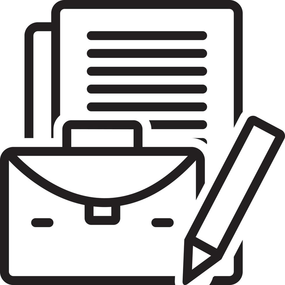 Line icon for business case 3329211 Vector Art at Vecteezy