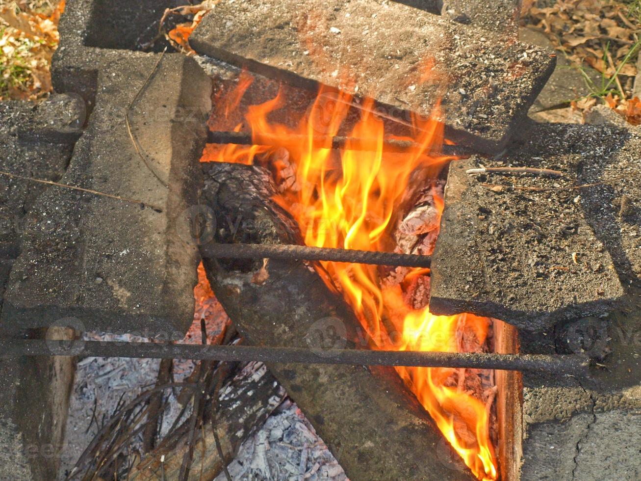 Picnic barbecue flame photo