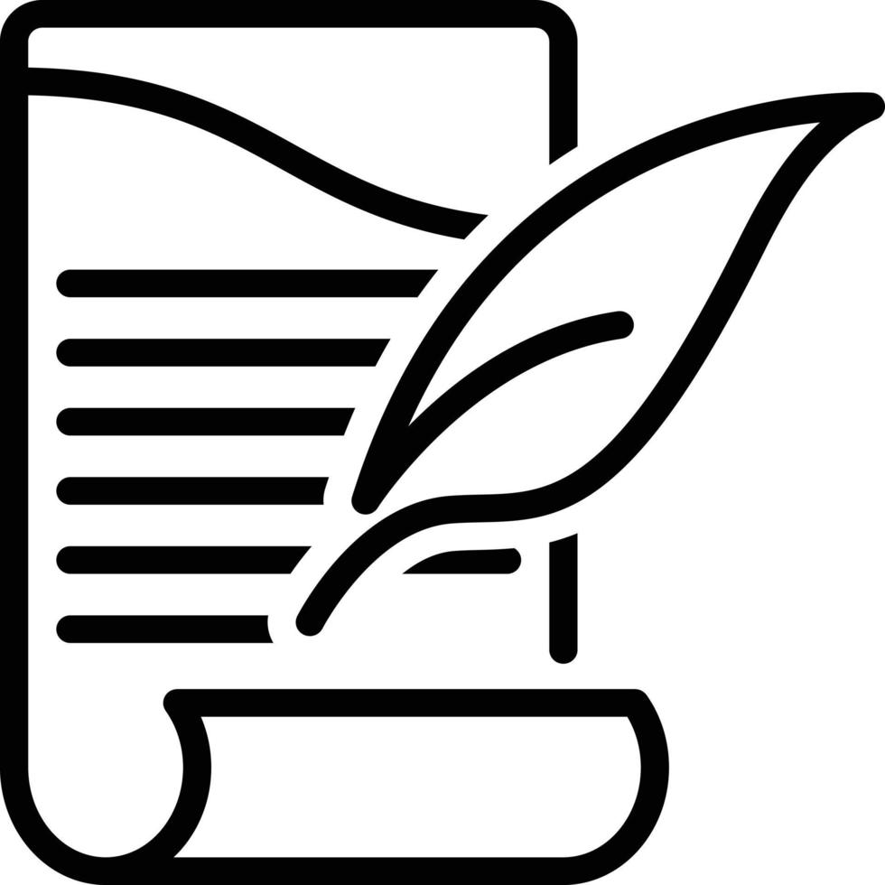 Line icon for history vector