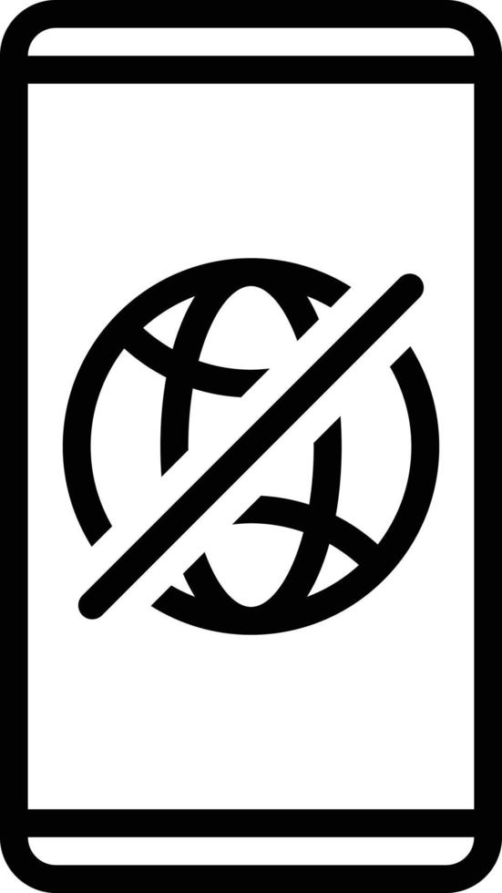 Line icon for offline vector