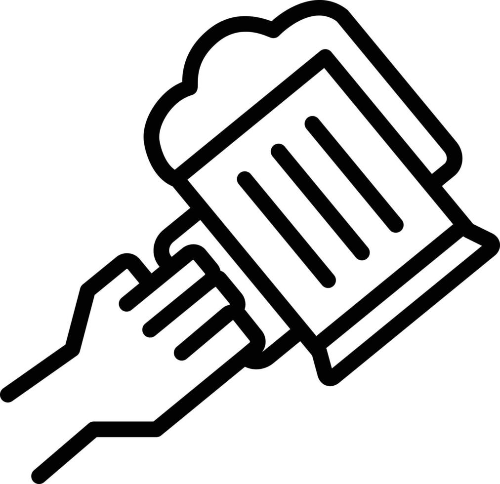 Line icon for bar vector